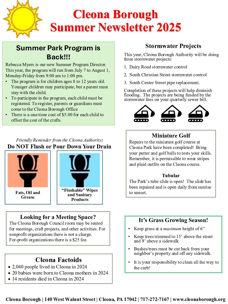 Thumbnail of the first page of 'Summer  2025 Newsletter'