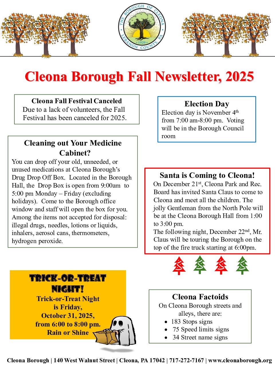 Thumbnail of the first page of 'Fall  2025 Newsletter'